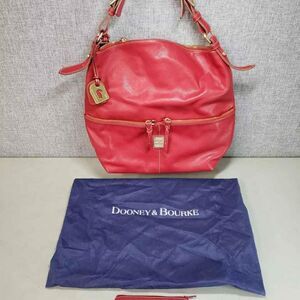 2 Dooney & Bourke Designer Dillon Red Shoulder Bag Purse + Wallet Lot Bundle
